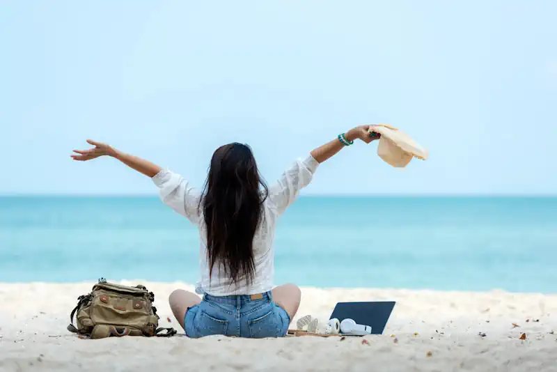 A Travel Writer on the Beach